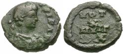 Ancient Coins - Theodosius II (AD 408-450) &#198;4 / Wreath