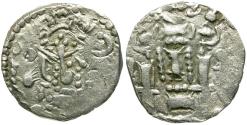 Ancient Coins - Indo-Sasanian. Imitative of Peroz (AD 457-484). Pratihara First series AR Drachm