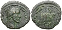 Ancient Coins - Antoninus Pius (AD 138-161) Æ As / Temple
