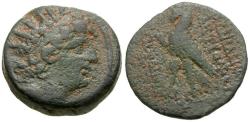 Ancient Coins - Seleukid Kings. Antiochos VIII Grypos (121-96 BC) Æ18 / Eagle