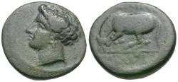 Ancient Coins - Thessaly. Larissa Æ17 / Horse