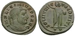Ancient Coins - Licinius I (AD 308-324) Æ Follis / Sol