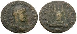 Ancient Coins - Philip II (AD 247-249). Commagene. Zeugma Æ29 / Temple
