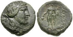Ancient Coins - Thrace. Maroneia Æ17 / Dionysos