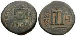 Ancient Coins - *Sear 532* Byzantine Empire. Maurice Tiberius (AD 582-602) Æ 34mm Follis