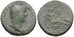 Ancient Coins - Hadrian (AD 117-138). Travel Series Æ As / Nilus
