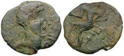 Ancient Coins - Spain. Iberia. Irippo Æ22 / Woman Seated