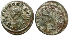 Ancient Coins - Probus (AD 276-282) Silvered Æ Antoninianus / Mars