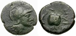 Ancient Coins - Pamphylia. Side Æ17 / Pomegranate