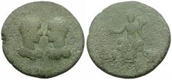 Ancient Coins - Maximinus I (AD 235-238) with Maximus, Caesar. Cilicia. Flaviopolis-Flavias Æ34 / Serapis