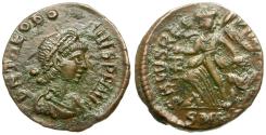 Ancient Coins - Theodosius I (AD 379-395) Æ4 / Victory