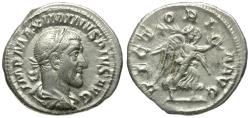 Ancient Coins - Maximinus I (AD 235-238) AR Denarius / Victory