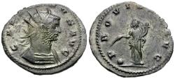 Ancient Coins - Gallienus, sole reign (AD 260-268) Æ Silvered Antoninianus / Providentia