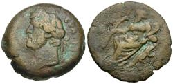 Ancient Coins - Antoninus Pius (AD 138-161). Egypt. Alexandria Æ Drachm / Nilus