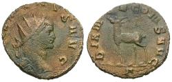 Ancient Coins - Gallienus, sole reign (AD 260-268) Æ Antoninianus / Antelope