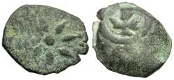 Ancient Coins - Judaea. Hasmonean Kingdom. Alexander Jannaeus (103-76 BC) Æ Prutah / Widow's Mite of the Bible