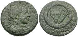 Ancient Coins - Gordian III (AD 238-244). Lydia. Sardes. Rufenus, magistrate Æ22 / Bucranium & Torch