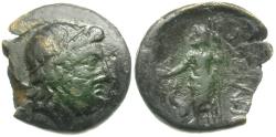 Ancient Coins - Pamphylia. Attaleia Æ16 / Poseidon
