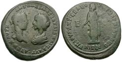 Ancient Coins - Elagabalus (AD 218-222) with Julia Maesa. Moesia Inferior. Marcianopolis. ulius Antonius Seleucus, hegemon Æ27 / Hygieia