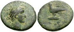 Ancient Coins - Antoninus Pius (AD 138-161). Cilicia. Hieropolis-Kastabala Æ18 / Eagle