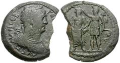 Ancient Coins - Trajan (AD 98-117). Egypt. Alexandria Æ Drachm / Nilus and Alexandria