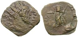 Ancient Coins - Tetricus I (AD 271-274). Imitative Æ Antoninianus / Pax