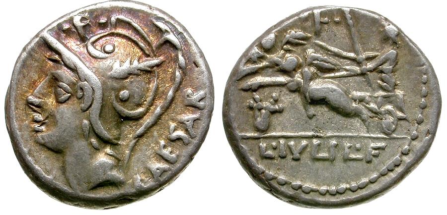 L. Julius L.f. Caesar, Denarius, Rome, 103 BC. AR 