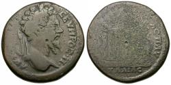 Ancient Coins - Septimius Severus (AD 193-211). Thrace. Pautalia Æ29 / Temple
