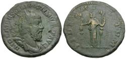 Ancient Coins - Postumus (AD 260-269) Æ Double Sestertius / Fides