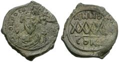 Ancient Coins - *Sear 640* Byzantine Empire. Phocas (AD 602-610) Æ Follis