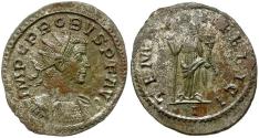Ancient Coins - Probus (AD 276-282) Silvered Æ Antoninianus / Felicitas
