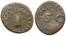 Ancient Coins - Claudius (AD 41-54) Æ Quadrans / Modius