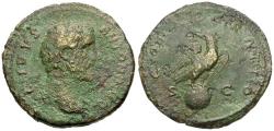 Ancient Coins - Divus Antoninus Pius (died AD 161) Æ Sestertius / Eagle