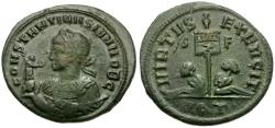 Ancient Coins - Constantine II, as Caesar (AD 316-337) / Standard and Captives