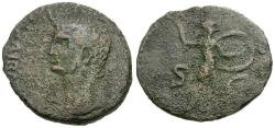 Ancient Coins - Claudius (AD 41-54) Imitative Æ As / Minerva