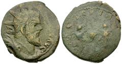 Ancient Coins - Postumus (AD 260-269) Æ Dupondius / Victories