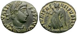Ancient Coins - Valens (AD 364-378) Æ3 / Victory