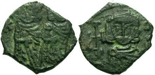Ancient Coins - F/F+ Constantine V and Leo IV Follis