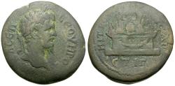 Ancient Coins - Septimius Severus (AD 193-211). Cappadocia. Caesarea-Eusebia Æ31 / Mt. Argaeus on Altar