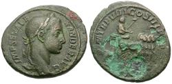 Ancient Coins - Severus Alexander (AD 222-235) Æ As / Quadriga