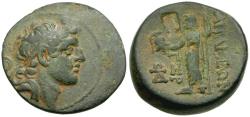 Ancient Coins - Seleukid Kingdom. Alexander I Balas (152-145 BC) Æ21 / Zeus