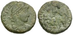 Ancient Coins - Constantius II (AD 337-361) Æ Maiorina / Fallen Horseman
