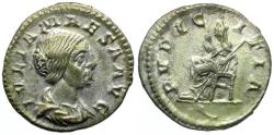 Ancient Coins - Julia Maesa (AD 218-224) AR Denarius / Pudicitia