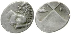 Ancient Coins - Thrace. Chersonesos AR Hemidrachm / Fish