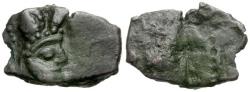 Ancient Coins - Kushano-Sasanian Æ Brockage