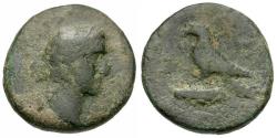 Ancient Coins - Antoninus Pius (AD 138-161). Cilicia Kastabala Æ17 / Eagle