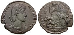 Ancient Coins - Constantius II (AD 337-361) Æ Centenionalis / Fallen Horseman