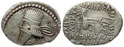 Ancient Coins - Kings of Parthia. Pakoros I (AD 78-120) AR Drachm