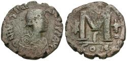 Ancient Coins - *Sear 158* Byzantine Empire. Justinian I (527-565) Æ Follis