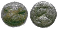 Ancient Coins - Lesbos. Uncertain AR 1/72 Stater / Eyes